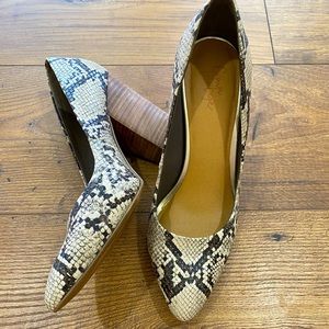 Crown Vintage Snakeskin Heels